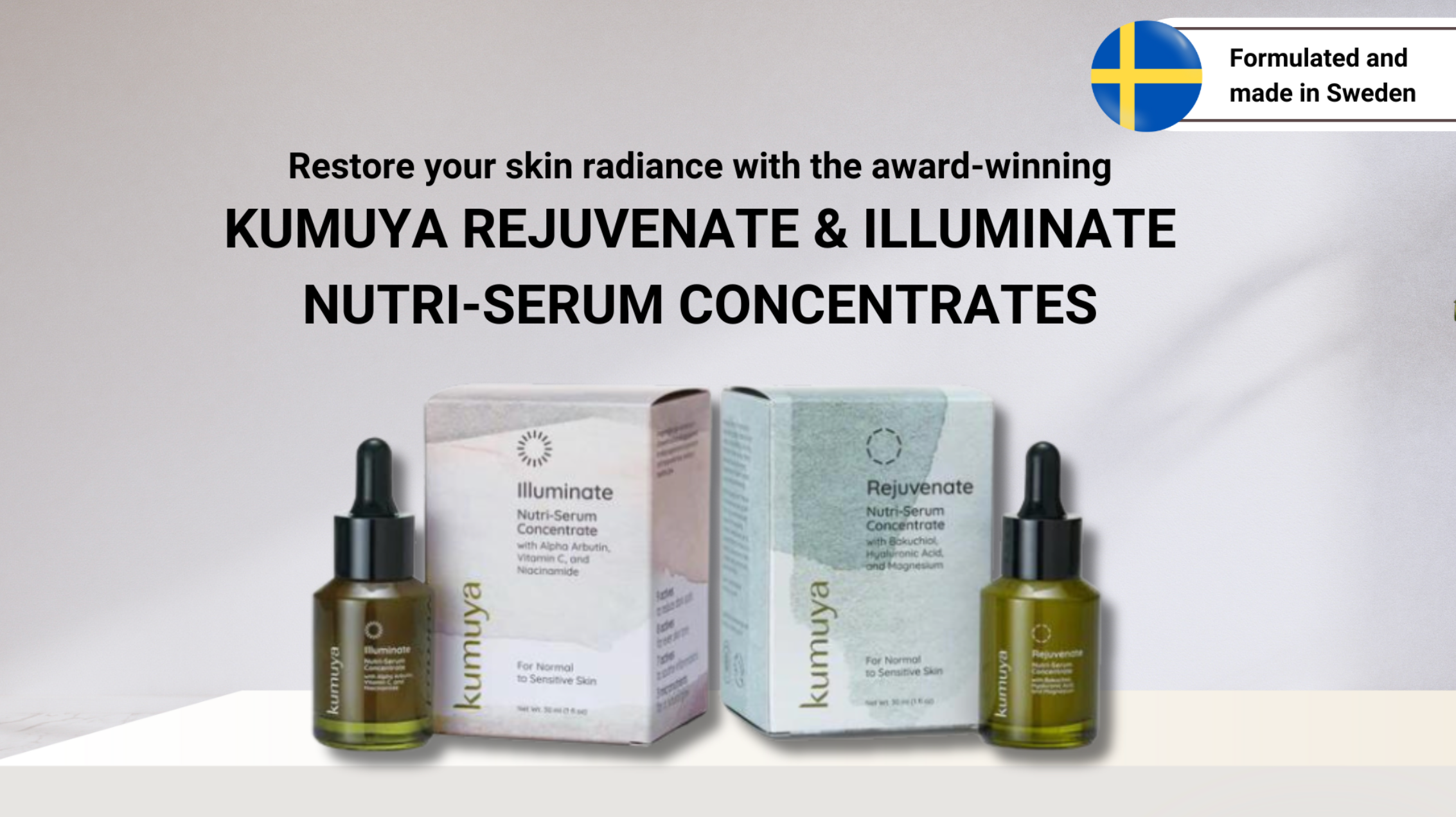 Kumuya Serums (Dr. Mark Birthday Deals) - 1x Illuminate Serum + 1x Rejuvenate Serum