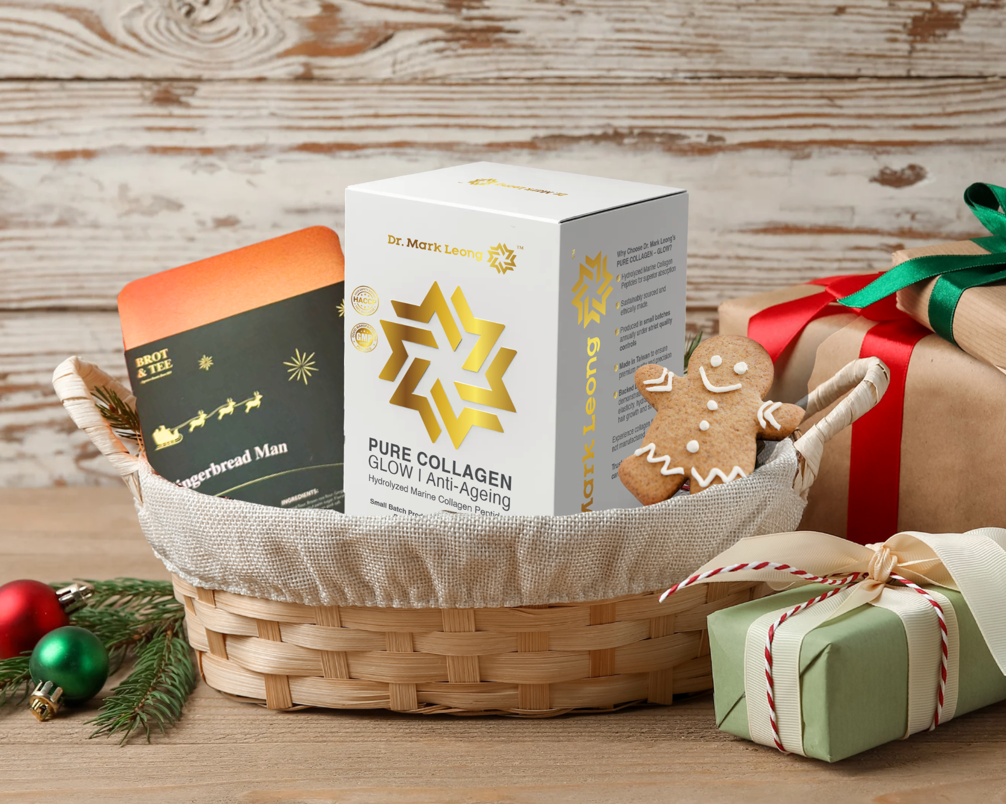 Xmas Bundle (PURE Glow Collagen + Gingerbread Man cookies)