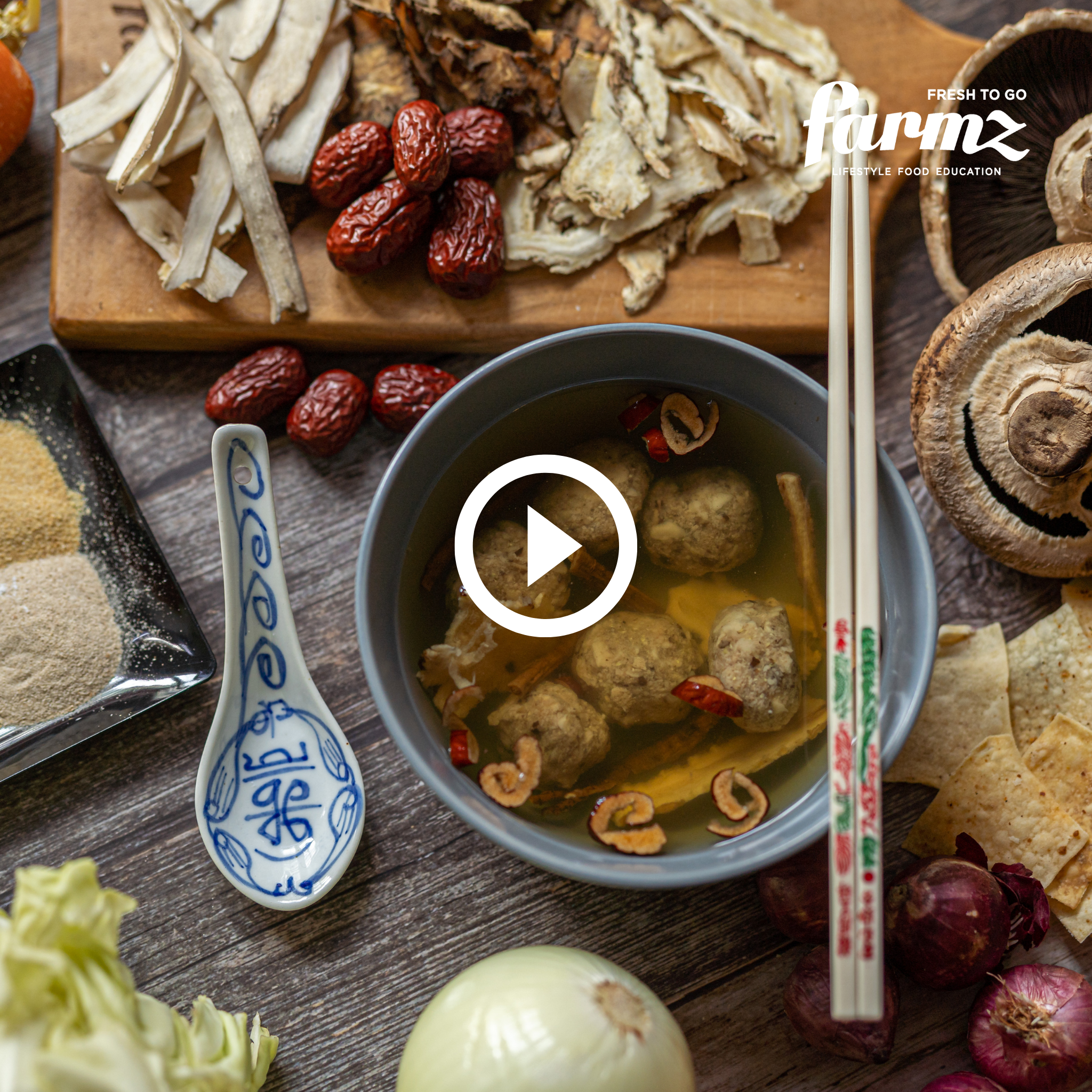 Energy Boosting Asian Herbal Broth Video Course ONLY