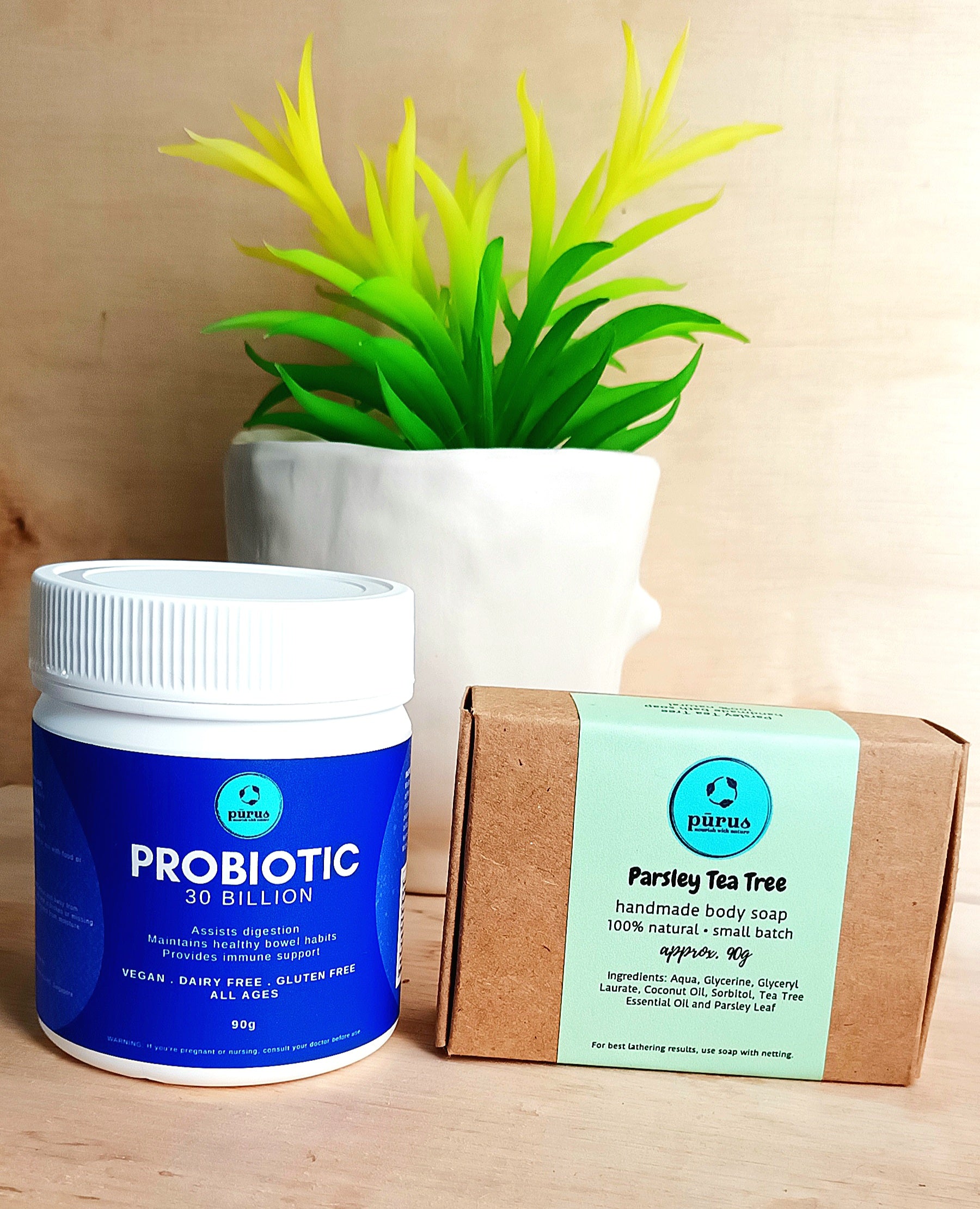 Bundle: Probiotics & Tea Tree Bath Bar - Purus